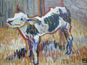 Painting-of-a-calf