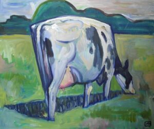 Painting-of-a-cow-a-