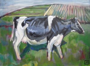 Painting-of-a-cow-d-