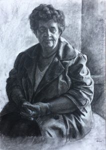 Portrait-of-Gwenda-graphite-on-paper- cm-x- cm-scaled