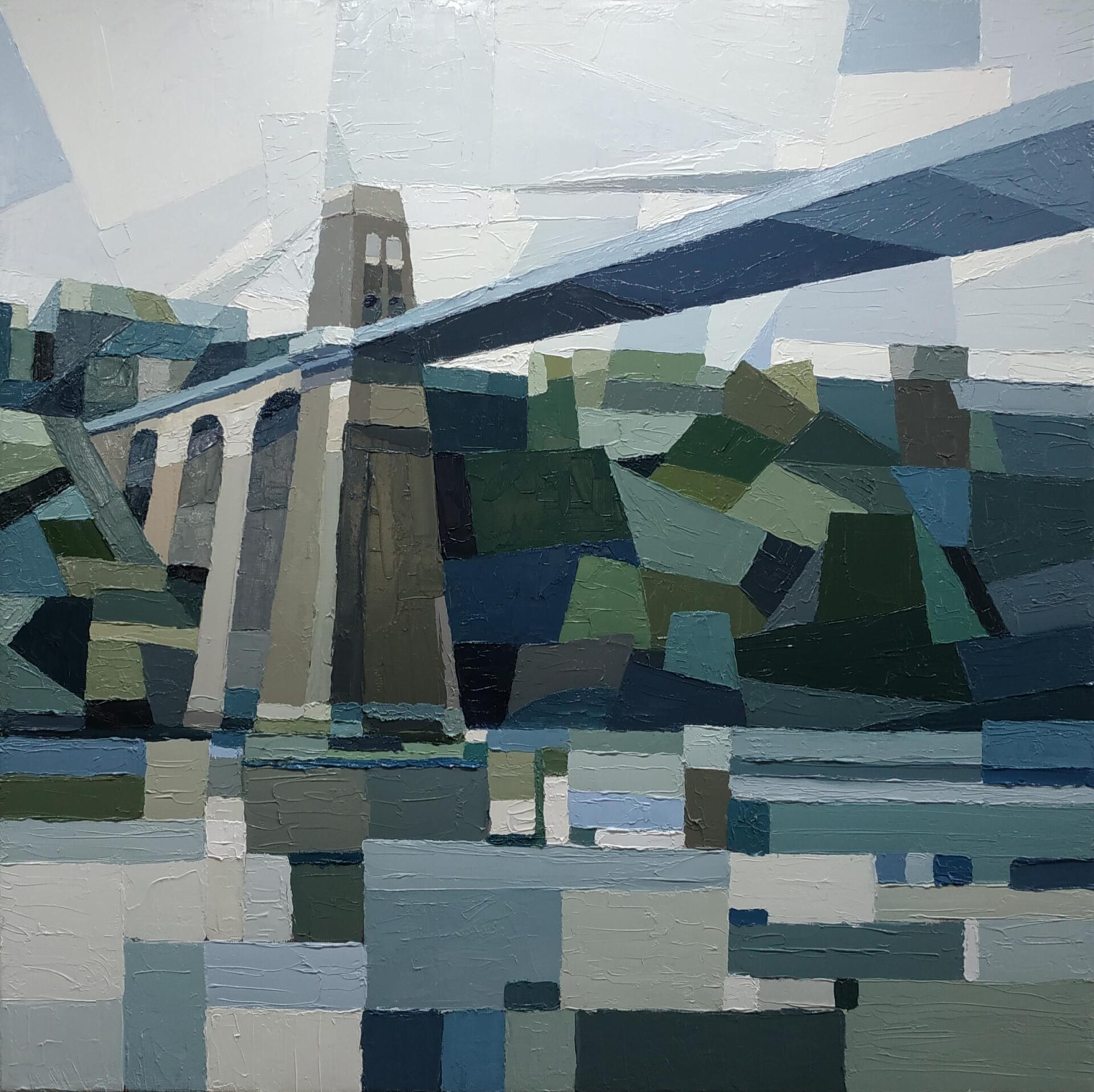 New-Painting-Menai-Suspension-Bridge