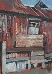 New-Painting-Rusty-Shed-Menai-Bridge-M