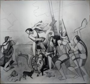 sketch-bacchus-and-ariadne-after-titian-scaled