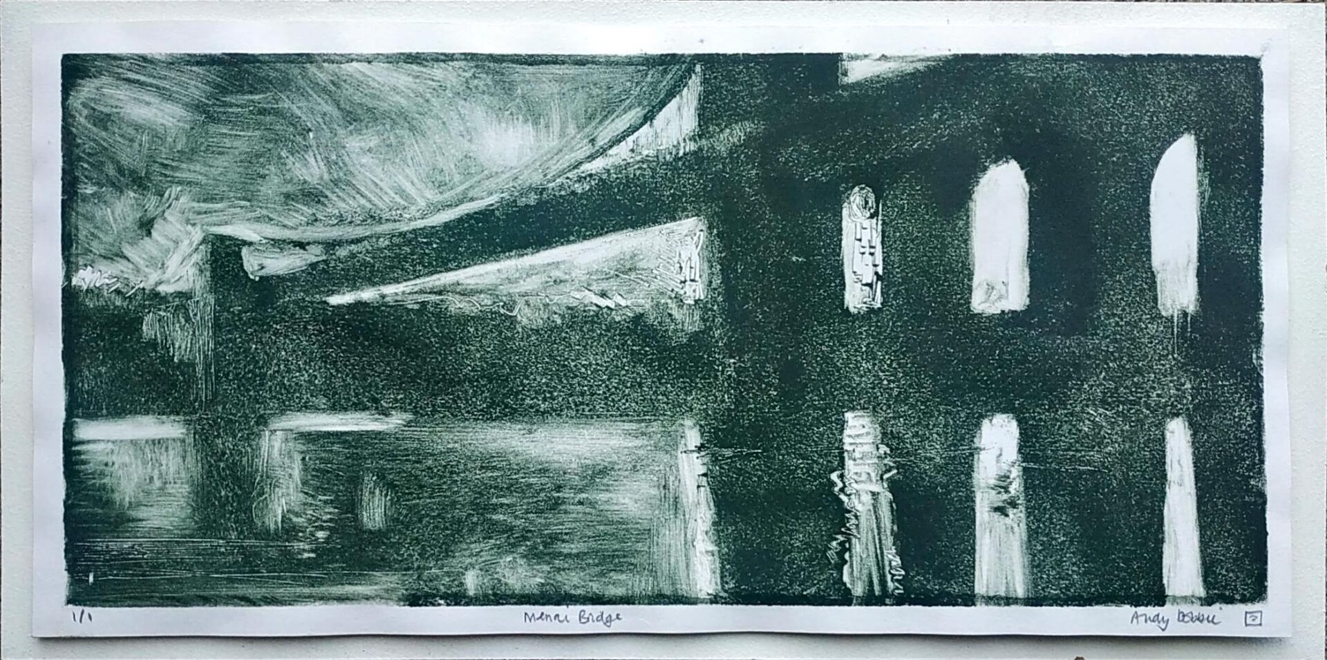 Menai Bridge monotype