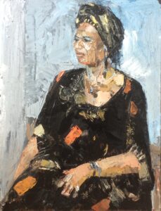 Woman Wearing Traditional African Dress