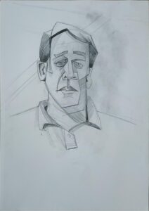 Live Portrait Demo with Denbighshire Art Soc 20220730